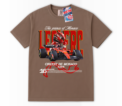 Leclerc Prince of Monaco F1 Racing Comfort Colors® T-Shirt